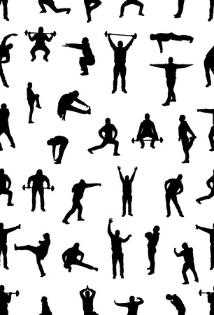 Seamless wallpaper from fans for sports championships.のイラスト素材