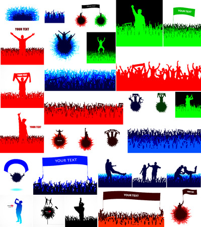 Big fans collectionのイラスト素材