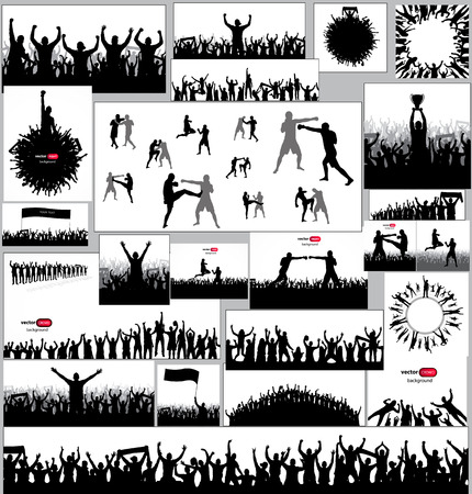 Big fans collectionのイラスト素材