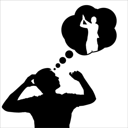Man dreams of Victoryのイラスト素材