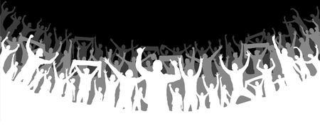 Background with crowd people.のイラスト素材