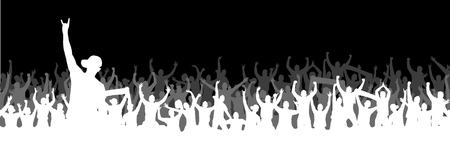 Background with crowd people.のイラスト素材