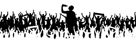 Banner man to drink and entertain peopleのイラスト素材