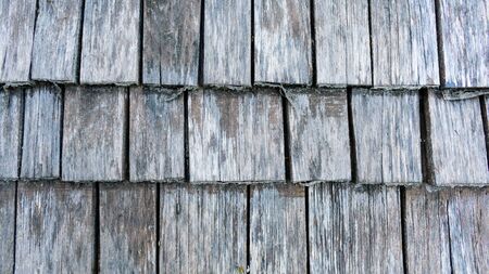 abstraction, background old wooden gray roofの写真素材