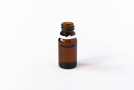 isolated glass bottle with hyaluronic acid