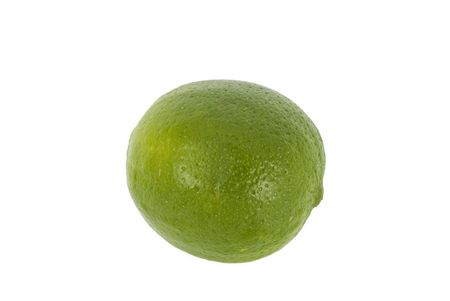 A lime on a white background.