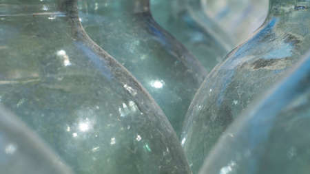 Abstract background of glass jarの写真素材