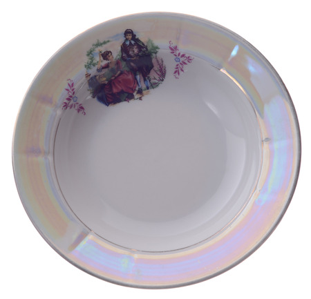 plate on a white backgroundの写真素材