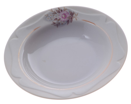 plate on a white backgroundの写真素材