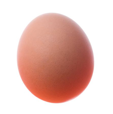 Chicken egg isolated on a white backgroundの写真素材