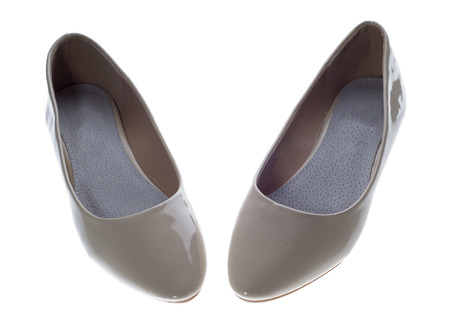 summer shoes isolated on white backgroundの写真素材