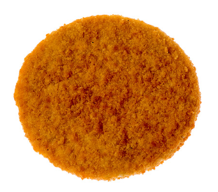 cutlet isolated on white background. top viewの写真素材