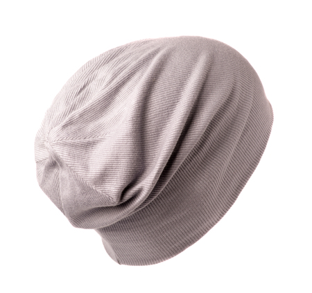 textile hat isolated on white background .の写真素材