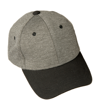 hat isolated on white background. Hat with a visor.gray hat .の写真素材