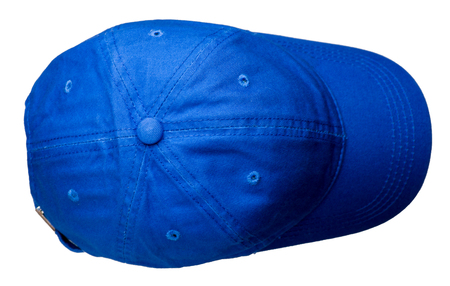 hat isolated on white background. Hat with a visor.blue hat .の写真素材