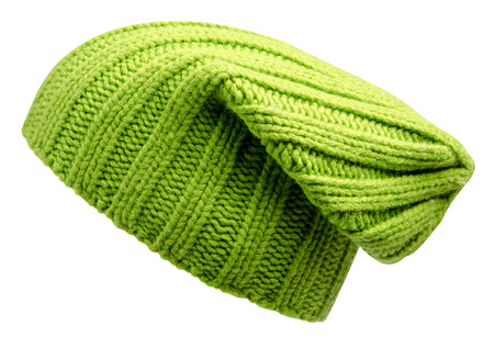 Women's hat . knitted hat isolated on white background.