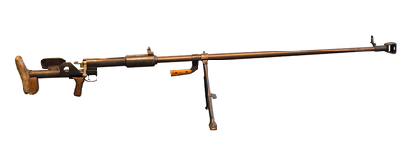 automatic rifle isolated on white background. automatic rifle from the Second World  War .
