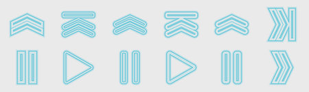 Vector set of Y2K. Trendy geometric design elements. Abstract bauhaus forms. Isolated on background. Vector illustrationのイラスト素材