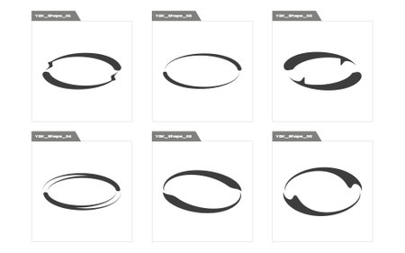 Set of Y2K style vectors of objects. Large set of retro objects for design. Elements for graphic decoration. Isolated on black background. Vector illustrationのイラスト素材