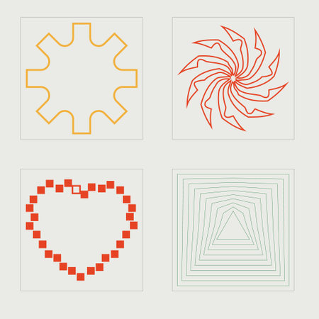 Collection of Y2K elements. Rave psychedelic retro futuristic set. Flat minimalist icons. Isolated...