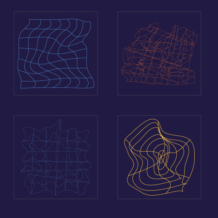 Vector Graphic Assets Set. Extraordinary Graphic Assets. For modern T-shirts designed. Futuristic....