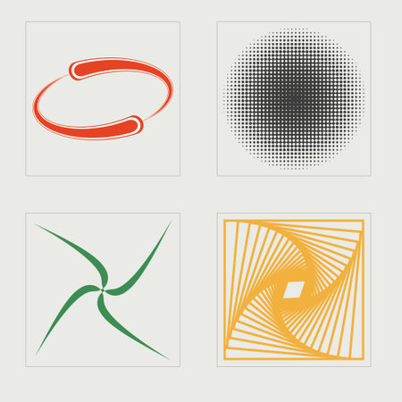 Vector Graphic Assets Set. Extraordinary Graphic Assets. For modern T-shirts designed. Retro Futurist. Vector illustrationのイラスト素材