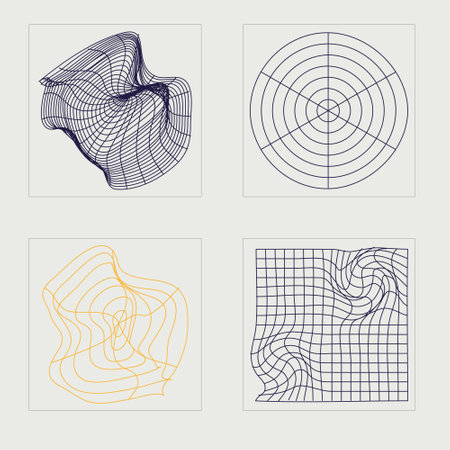 Collection of Y2K elements. Large set of retro objects for design. Cyberpunk elements. Retro Futurist. Vector illustrationのイラスト素材