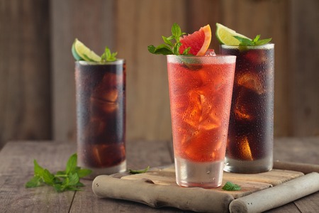 Fresh grapefruit lemonade.の写真素材