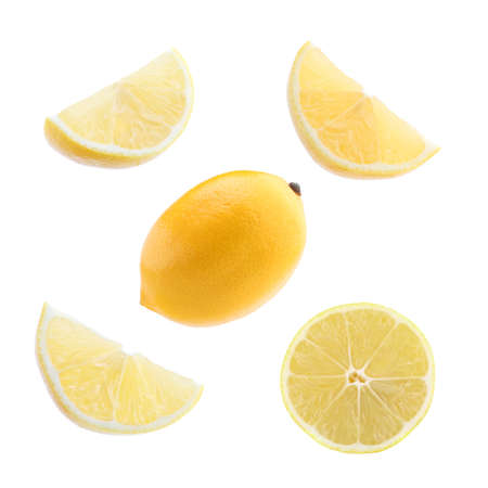 Lemon isolated on white background
