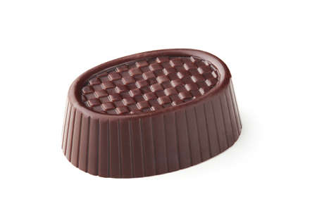 Chocolate candy isolated on white backgroundの写真素材