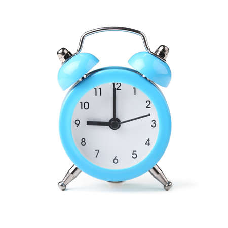 Alarm clock isolated on white backgroundの写真素材