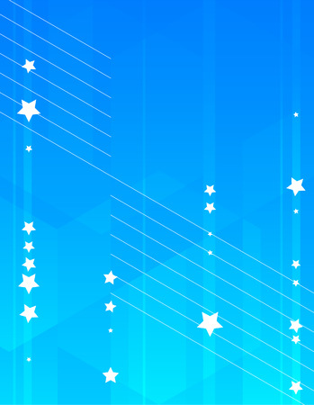 blue backround with decorative elementのイラスト素材