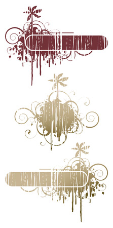 abstract with palm treeのイラスト素材