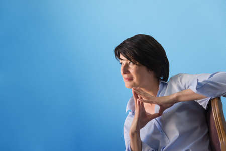 Outdoor portrait of business womanの写真素材