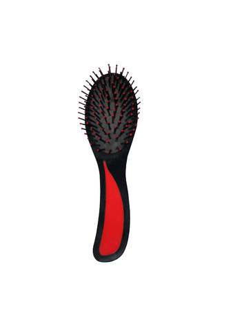 Comb the hair on a white backgroundの写真素材
