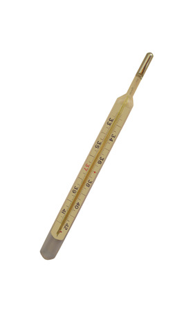 Medical thermometer on a white background