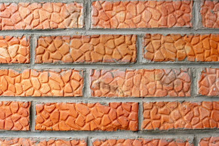 red brick wall texture close up selective focus