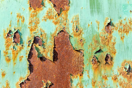 Old cracked rusty paint  background texture close-up