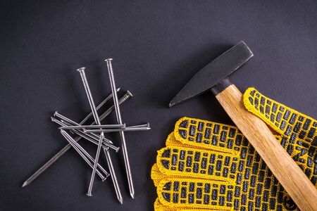 Professional tools for carpentry and accessories.の写真素材