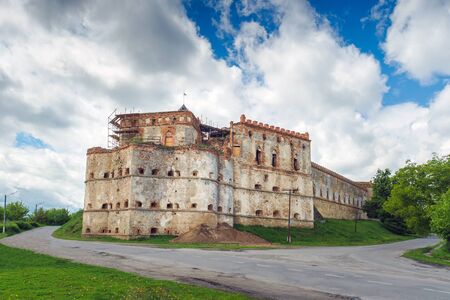 Old fortress in village of Medzhibozh Ukraine preserved in its original form