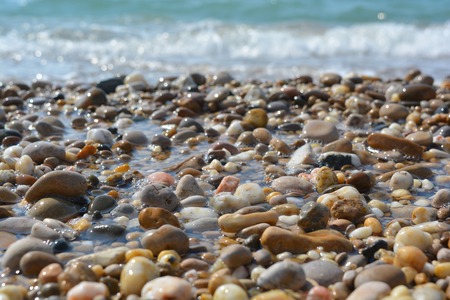 stones on the beach near the sea
