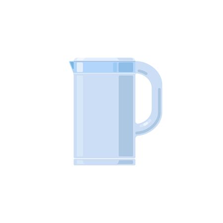 White plastic electric kettle, potのイラスト素材
