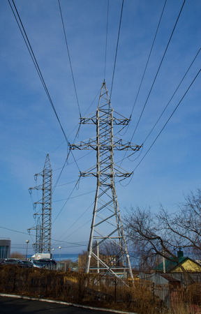 reliance power in the cityの写真素材