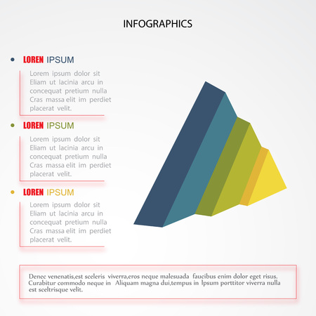 3d modern infographic option template colorful .Vector. Can be used for workflow layout, banner, diagram, number options, web designのイラスト素材