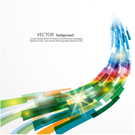 Tech abstract background Rectangles colored Vector illustrationのイラスト素材