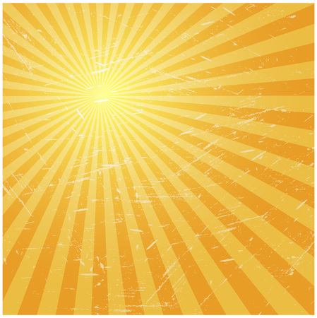 Old grunge background with rays vector illustrationのイラスト素材