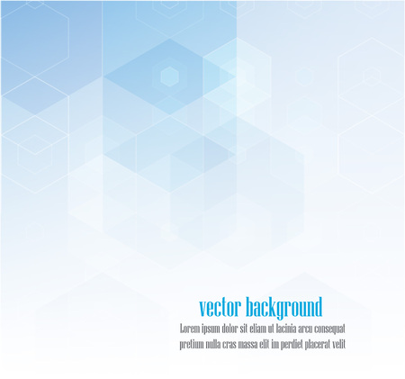 hexagon vector design brochure template abstract blue backgraundのイラスト素材