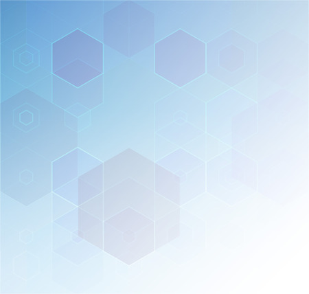 Vector Abstract geometric background. Template brochure design. Blue hexagon shapeのイラスト素材