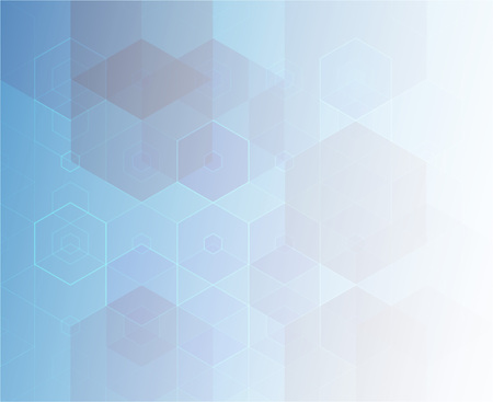 Vector Abstract geometric background. Template brochure design. Blue hexagon shapeのイラスト素材
