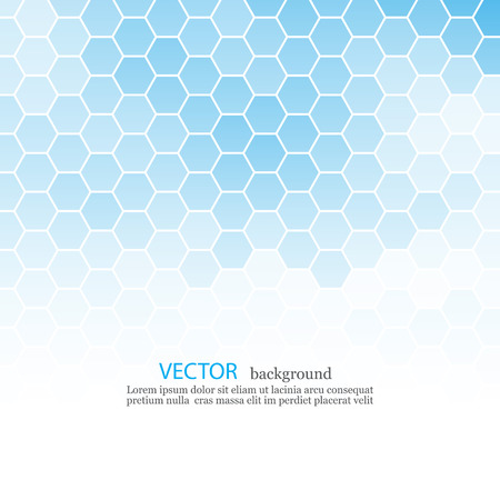 Abstract blue hexagon background with place for textのイラスト素材